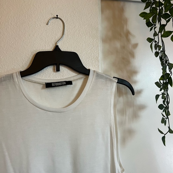 Reformation White Thank Top - Picture 3 of 3